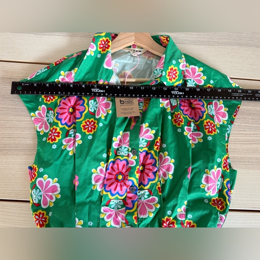 Boden Rachel Cotton Midi Shirt Dress
Rich Emerald Meadow Posy women’s 8R NWT - Picture 9 of 12
